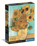 Pusle p&auml;evalilledega Clementoni Museum Van Gogh Sunflowers, 39966, 1000 tk.