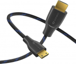 Sonero&reg; 4k mini hdmi&ndash;hdmi kaabel, premium high speed, 4k 60hz, mini hdmi pistik hdmi pistikuga, kullatud kontaktid, topeltvarjestus, puuvillane &uuml;mbris, 1,00 m