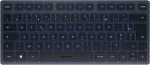 Cherry Kw 7100 Mini Bt kompaktne mitme seadme klaviatuur 3 Bluetooth kanaliga prantsuse paigutus (azerty) lame disain kandekotiga tahvelsinine