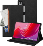 Auslbin lenovo tab m11 &uuml;mbris pliiatsi hoidjaga 11 tolli 2023, polether tahvelarvuti, sobib tab m11 tb-330fu /331fc, klassikalise nahast stiiliga lenovo tab m11 &uuml;mbris koos statiivi funktsiooniga, must