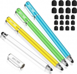 Metro 2-in-1 Premium Stylus Touch Pen 20 asendustipuga Samsung Galaxy nutitelefonidele ja tahvelarvutitele (kollane/roheline/sinine/valge)