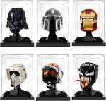 Icuanuty akr&uuml;&uuml;lvitriin lego helmet komplektidele 21018/21036/40478/40591/40708/75277/75304/75305/75350/75351/77905/77906/75349/75343/75343/7 5327/76199/76285/75276/75328/75274/75324/40690 (vitriin)