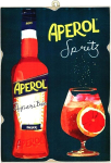 Kustom Art vintage stiilis reklaamikampaaniate seeria retro advertising vintage aperol seinakunsti tr&uuml;kk puidul 25x18cm