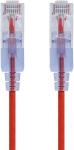 Monoprice 116314 10-pakk, Slimrun Cat6a Ethernet v&otilde;rgukaabel, 1', punane