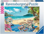Ravensburger ranniku ookeani j&auml;rve ranna pusle The Shell Collector 1000 tk, mitmev&auml;rviline, 27 x 20 cm