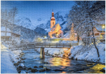 Mypuzzle talvine maastik Berchtesgaden, P&uuml;ha Sebastiani p&uuml;hamu - Premium 1000-osaline pusle - Mypuzzle Special Collection by Puzzle Galaxy