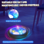 Apritsce &otilde;huj&otilde;u jalgpall, 2 Led hover jalgpalli komplekt, laetav sisejalgpall p&otilde;rutuskindla disainiga, laste m&auml;nguasi, kingitused 3 4 5 6 7 8 9 10 aastastele poistele