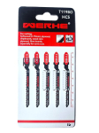 Werhe&reg; tikksaetera puidule T119bo - pehme puidu kurvil&otilde;igetele (2-15 mm) - puidusaelehed tikksaagidele T-varrega kinnitusega - tikksae tarvikud