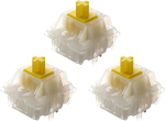 Gateron Milky Yellow Pro 2.0 l&uuml;liti Mx mehaanilisele klaviatuurile, 5 kontaktiga 50gf lineaarsed/eelnevalt m&auml;&auml;ritud m&auml;ngul&uuml;litid (108 t&uuml;kki)