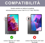 Occtingkind Lenovo Tab P12 Pro 12.7 tolline klaviatuuriga &uuml;mbris taustvalgustusega, bluetooth, roosa