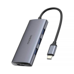 Choetech HUB-M19 USB-C 7in1 3x USB 3.0 + 4K HDMI + SD/TF + USB-C PD, Hall