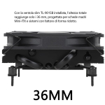 Protsessori jahuti Tr Axp90-x36 Black madala profiiliga &otilde;hkjahuti protsessorile, k&otilde;rgus 36 mm, Pwm ventilaator Tl-9015b Slim, Aghp tehnoloogia, Amd Am4/intel 1150/1151/1155/1156/1200 jaoks (axp90 X36 Black)