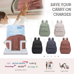 Bagroups 14-tolline s&uuml;learvuti seljakott 40 x 30 x 15 British Airways, kerge seljakott, vabaaja seljakott, veekindel koolikott, kooli vaba aja reisikott meestele ja naistele, nailon, lilla