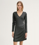 Tom Tailor naiste kleit 1044916*34029, h&otilde;bedane/must 4068127701299