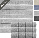 Lashuma modernsed k&ouml;&ouml;gir&auml;tikud, 4 tk komplekt, 50 x 50 cm, Lucerne Grey froteest k&auml;ter&auml;tikud