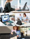 Jademall Klaviatuur Ipad Pro 11 M4 - Juhtmevaba klaviatuur valgustusega Ipad Pro 11 5th Gen 2024 jaoks, kaitse&uuml;mbris pliiatsi hoidjaga, Qwertz saksa