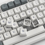 Hallid retro klahvikorgid Pbt Xda profiiliga klahvikorgid 75% Dye Sub Double Shot klahvikork 139 klahviga kohandatud klahvikorgid Gateron Mx Switch mehaanilisele klaviatuurile (space is