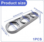 Gxgm 2 kraaniv&otilde;tme komplekt M18/m18.5/m20/m22/m24/m28, roostevabast terasest aeraatori segisti otsik, kraani mullitaja, kraani k&auml;rgstruktuuriga tila, kroomitud (b)