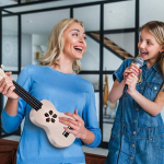 Laste ukulele 21 tolli Diy ukulele, Diy naturaalsest puidust ukulele komplekt, algajatele, harrastajatele, lastele, t&auml;iskasvanutele, kaasaskantav 4-keelne ukulele, lihtne kokkupanek