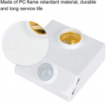 Infrapuna anduriga liikumisl&uuml;liti, reguleeritav E27 lambipesa liikumisanduriga valgustihoidik Led-lampidele, anduriga l&uuml;liti