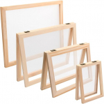 Ehuihuan 4 suurusega paberivalamise raam, puidust paberi valmistamise raam B4, A4, A5, A6 paberilusika raamikomplekt, korduvkasutatav paberi valmistamise lusikaraam Diy paberik&auml;sit&ouml;&ouml; jaoks