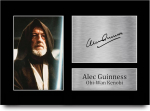 Hwc trading alec guinness a4 raamimata signeeritud tr&uuml;kitud autogrammide pildi fotode v&auml;ljapaneku kingitus star wars obi-wan kenobi filmi f&auml;nnidele
