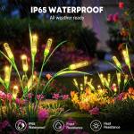 Puaida p&auml;ikesevalgustid v&auml;ljas aeda, 2 tk pakis, p&auml;ikese j&otilde;ulutuled &otilde;ue sooja valge valgusega, ip65 veekindel p&auml;ikese j&otilde;ulukaunistus r&otilde;dule, terrassile, &otilde;ue