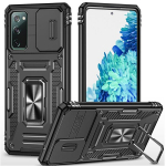"Mozhi" Kickstand Tugevdatud turvalisus &uuml;mbris - must (Galaxy S20 FE)