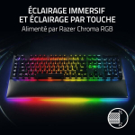 Razer Blackwidow V4 Pro (yellow Switches) mehaaniline m&auml;nguriklaviatuur (mehaanilised l&uuml;litid, vaikne, kerimisratas, 8 spetsiaalset makroklahvi, kunstnahast randmetugi, Rgb Chroma) Fr klaviatuur, Fr paigutus