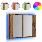 LED peegelkapp Vana puit 60x12x45 cm Engineered Wood CFE510082