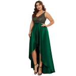 Naiste high-low &otilde;htukleit Saitdress, roheline, 50