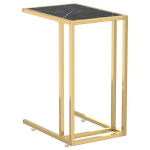 arvuti lisalaud, must marmor, 50x35x65 cm, karastatud klaas CFE588374