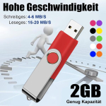 USB pulk Usb m&auml;lupulk 2 gb rotate metallist usb m&auml;lupulgad kiire usb 2.0, 20 tk, mitmev&auml;rviline