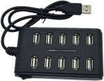 Splitter 10 pordi Usb 2.0 jaotur Usb adapter hiire, klaviatuuri, printeri, m&auml;lupulga jaoks