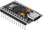 Yeluft 1 x eeljoodetud Pro Micro 32u4 5v 16 Mhz arendusplaat mikrokontroller Usb-c liides, &uuml;hildub Arduino Ide-ga
