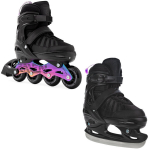 Reguleeritava suurusega rulluisud/uisud Raven Oxen Neo Chrome 2in1, mustad