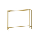 Konsoollaud 100x20x80cm, Konsoollaud, VASAGLE LGT26G, 20x100x80 cm, Kuldne