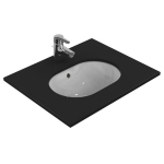 Keraamiline kraanikauss Ideal Standard Connect Oval, 48 x 35 cm, altpoolt paigaldatav, valge E504601