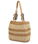 Boho raffia k&auml;ekott reguleeritava, paksema rihmaga 20873-uniw, unisize