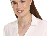 JwL Luxury Pearls Elegantne ehtsa p&auml;rli ja tsirkoonidega kaelakee JL0748 (kett, ripats)