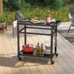 BBQ-k&auml;ru, 42,5x20x35 tolli, must