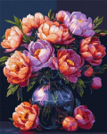 Maalimine numbrite j&auml;rgi Ideyka lilleline luksus 40x50 cm