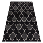 Sisal vaip SISAL FLOORLUX 20607 , Maroko ristikhein, must / h&otilde;be