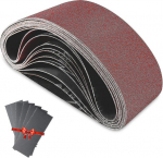 Lihvimisrihm 75 X 457 MM lihvimisrihm - segatud lihvimisrihmade komplekt (2 X tera 60/80/120/180/240) lihvimisrihmadele (10 tk)