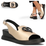 Naiste nahast platvormi kuldne elegantne mugav sandaalid Filippo 36 37 38 38 39 40 41