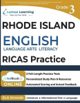 Rhode Island Comprehensive Assessment System Test Prep: Grade 3 English Language Arts Literacy (ELA) Practice Workbook and Full-length Online Assessments: RICAS Study Guide, Rhode Island Comprehensive Assessment System Test Prep: Grade 3 English Lang ...