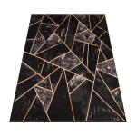 Must kuldne vaip 220x160 cm magamistuppa l&uuml;hikese karvaga pl&uuml;&uuml;&scaron; kaasaegne elutuppa