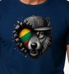 Meeste tumesinine T-s&auml;rk Wolf grey