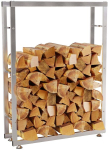Kaminapuu hoidja Keri V2 25x80x150 cm, nerūdijantis plienas