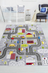 Asir vaip Gri Trafik 80x150 cm